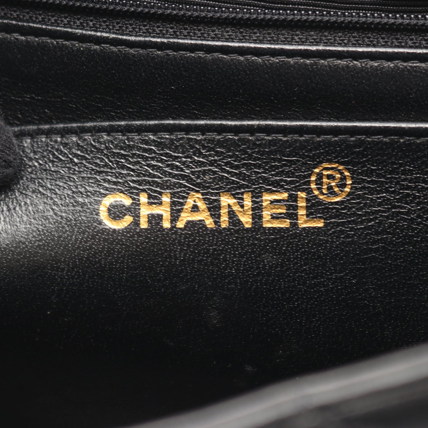 マトラッセ ハンドバッグ ラムスキン ブラック ゴールド金具 シャネル バッグ CHANEL