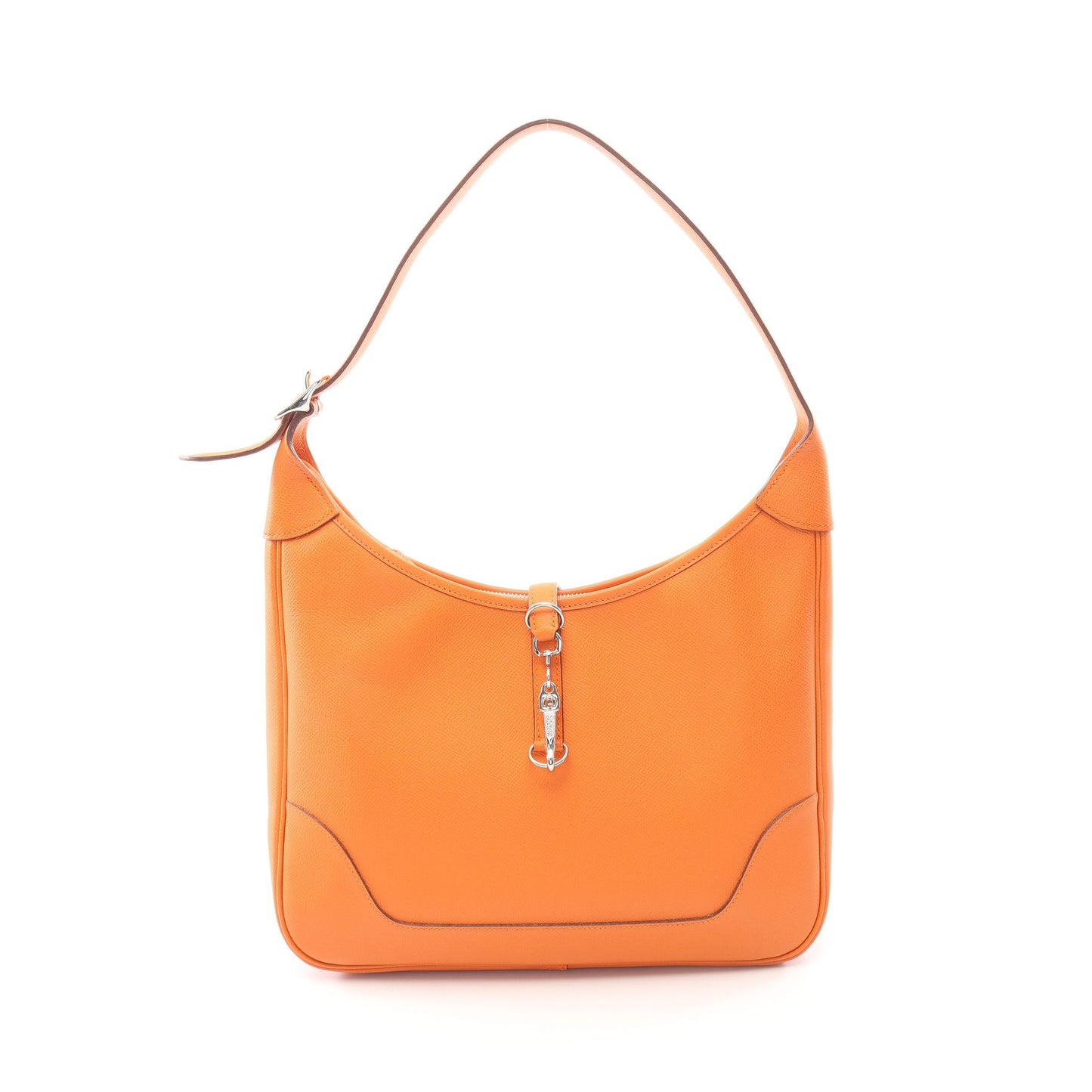 トリム31 ショルダーバッグ ヴォーエプソン オレンジ シルバー金具 □J刻印 エルメス バッグ HERMES