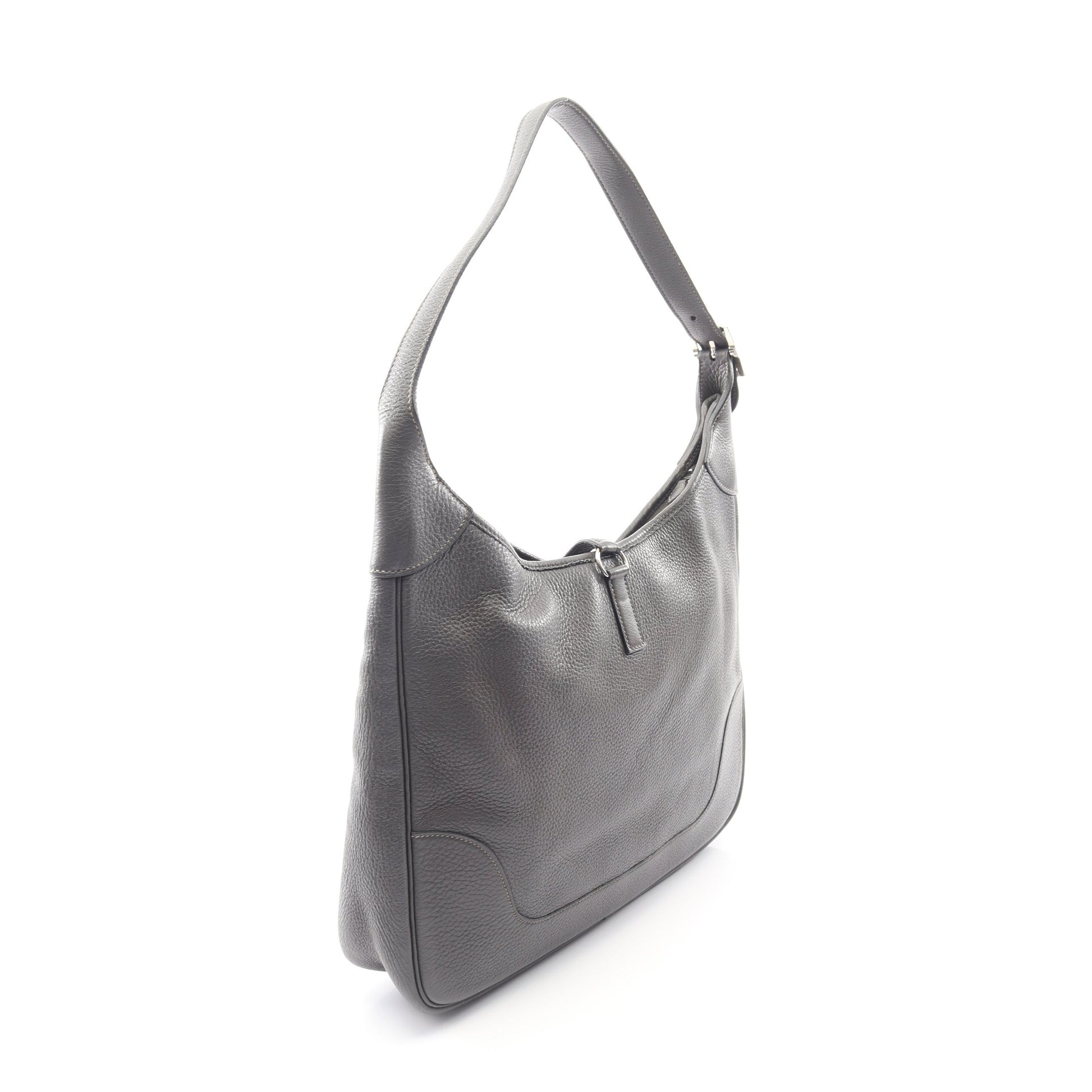 トリム35 グラファイト ワンショルダーバッグ トリヨンクレマンス グレー シルバー金具 □F刻印 エルメス バッグ HERMES
