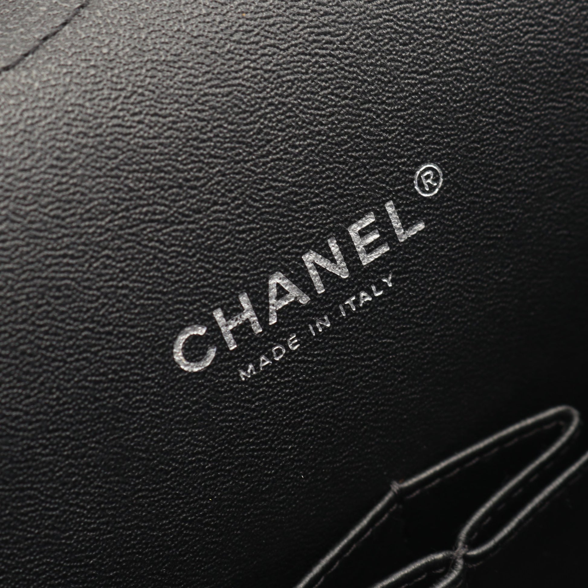 デカマトラッセ34 Wフラップ Wチェーンショルダーバッグ キャビアスキン ブラック シルバー金具 シャネル バッグ CHANEL