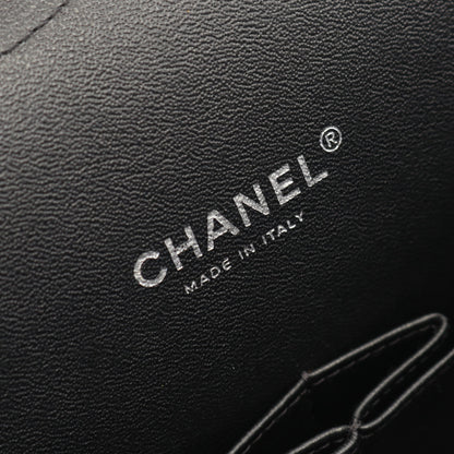 デカマトラッセ34 Wフラップ Wチェーンショルダーバッグ キャビアスキン ブラック シルバー金具 シャネル バッグ CHANEL