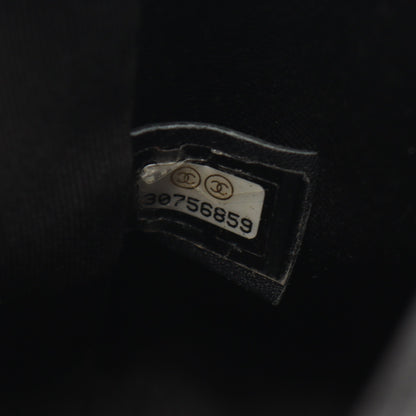 マトラッセ チェーンショルダーバッグ ラムスキン ブラック ゴールド金具 シャネル バッグ CHANEL