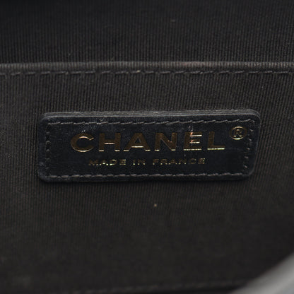 マトラッセ チェーンショルダーバッグ ラムスキン ブラック ゴールド金具 シャネル バッグ CHANEL