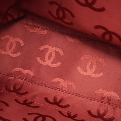 ワイルドステッチ ハンドバッグ ミニボストンバッグ レザー ボルドー ゴールド金具 シャネル バッグ CHANEL