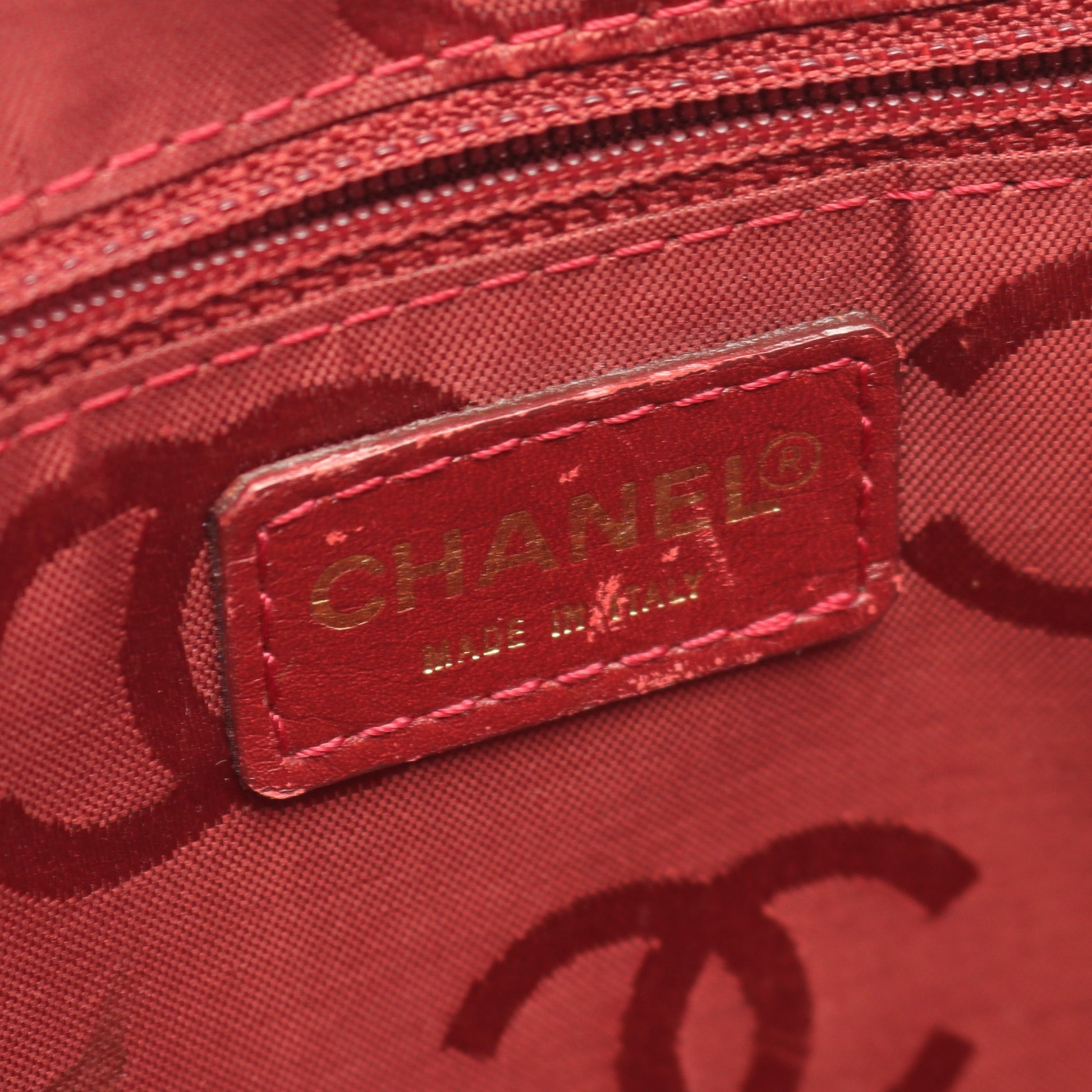 ワイルドステッチ ハンドバッグ ミニボストンバッグ レザー ボルドー ゴールド金具 シャネル バッグ CHANEL
