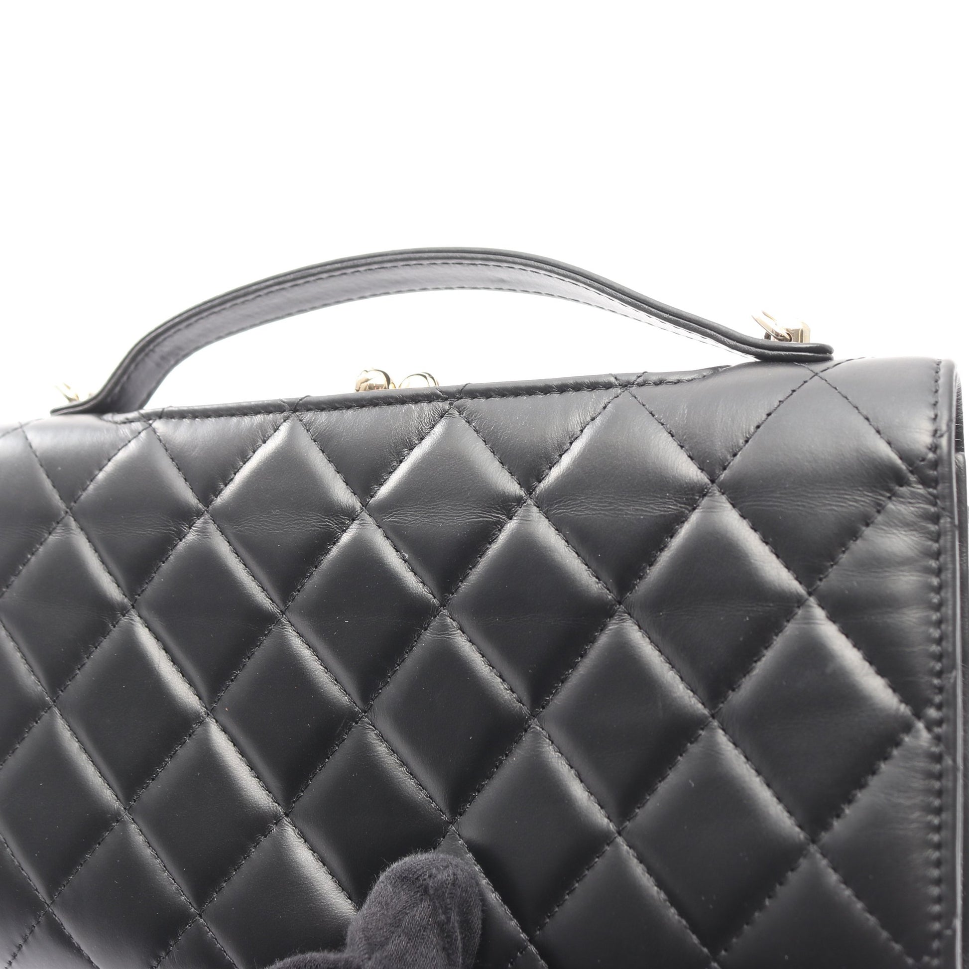 マトラッセ チェーンウォレット ラムスキン ブラック ゴールド金具 2WAY シャネル バッグ CHANEL