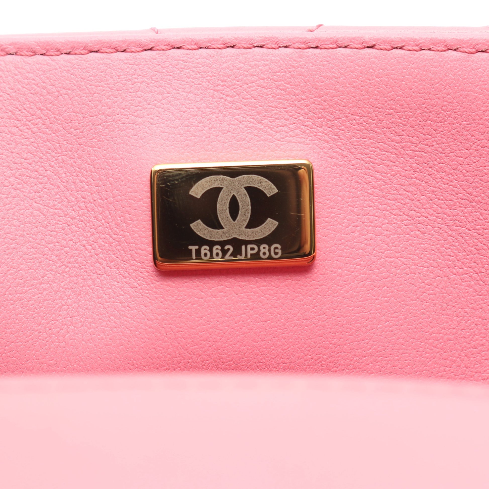 マトラッセトップハンドル フラップ チェーンショルダーバッグ ラムスキン ピンク ゴールド金具 2WAY シャネル バッグ CHANEL