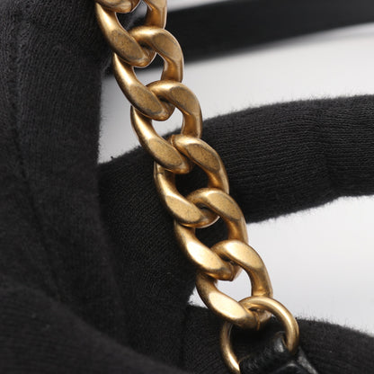マトラッセ チェーンショルダーバッグ キャビアスキン ブラック ゴールド金具 シャネル バッグ CHANEL