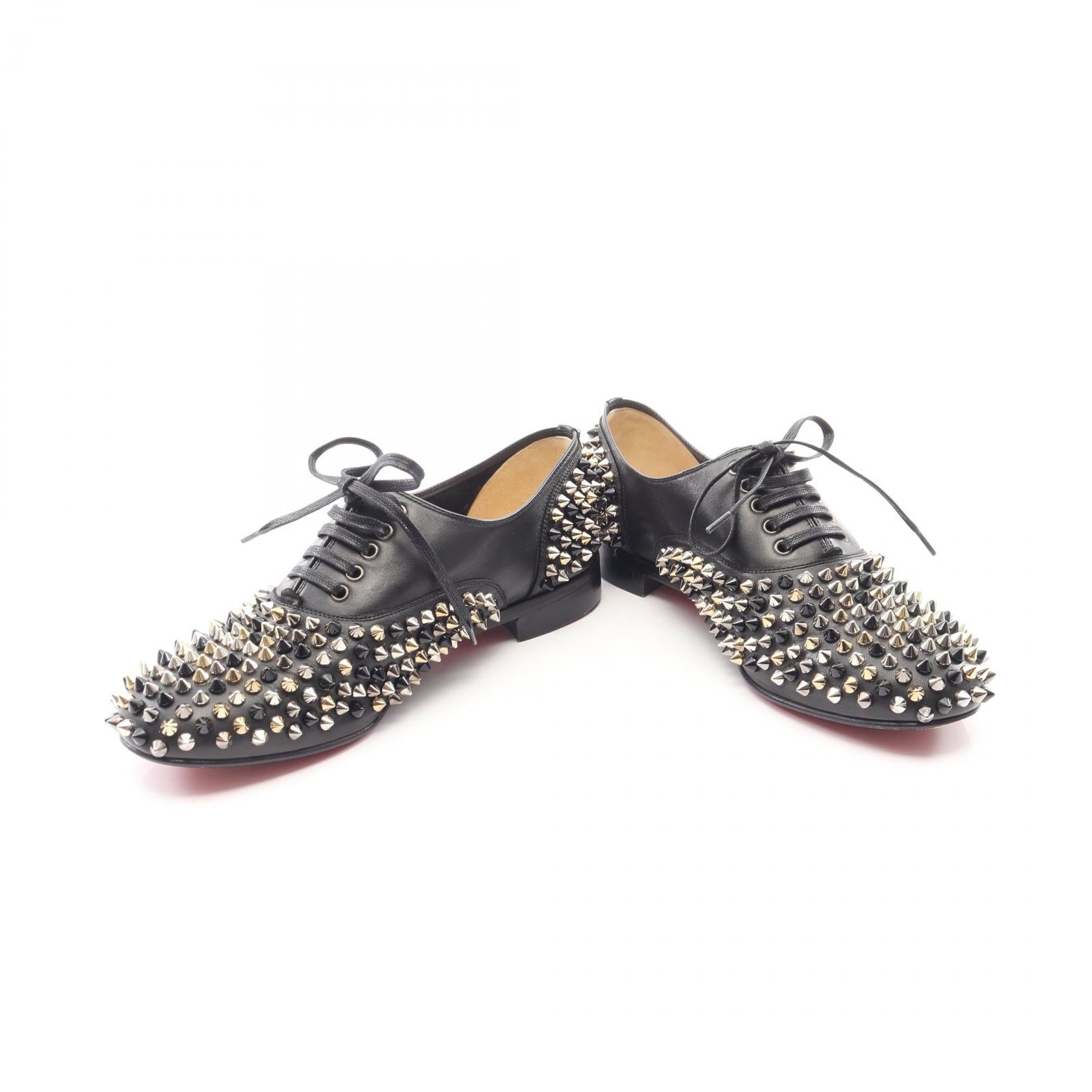 スパイクスタッズ カジュアルシューズ レザー ブラック クリスチャンルブタン シューズ Christian Louboutin