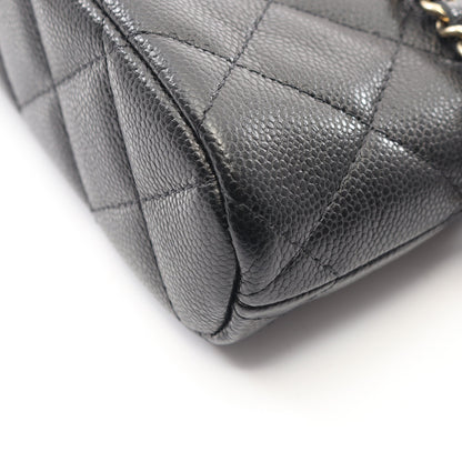 タイムレスクラシック マトラッセ チェーンショルダーバッグ キャビアスキン ブラック ゴールド金具 シャネル バッグ CHANEL