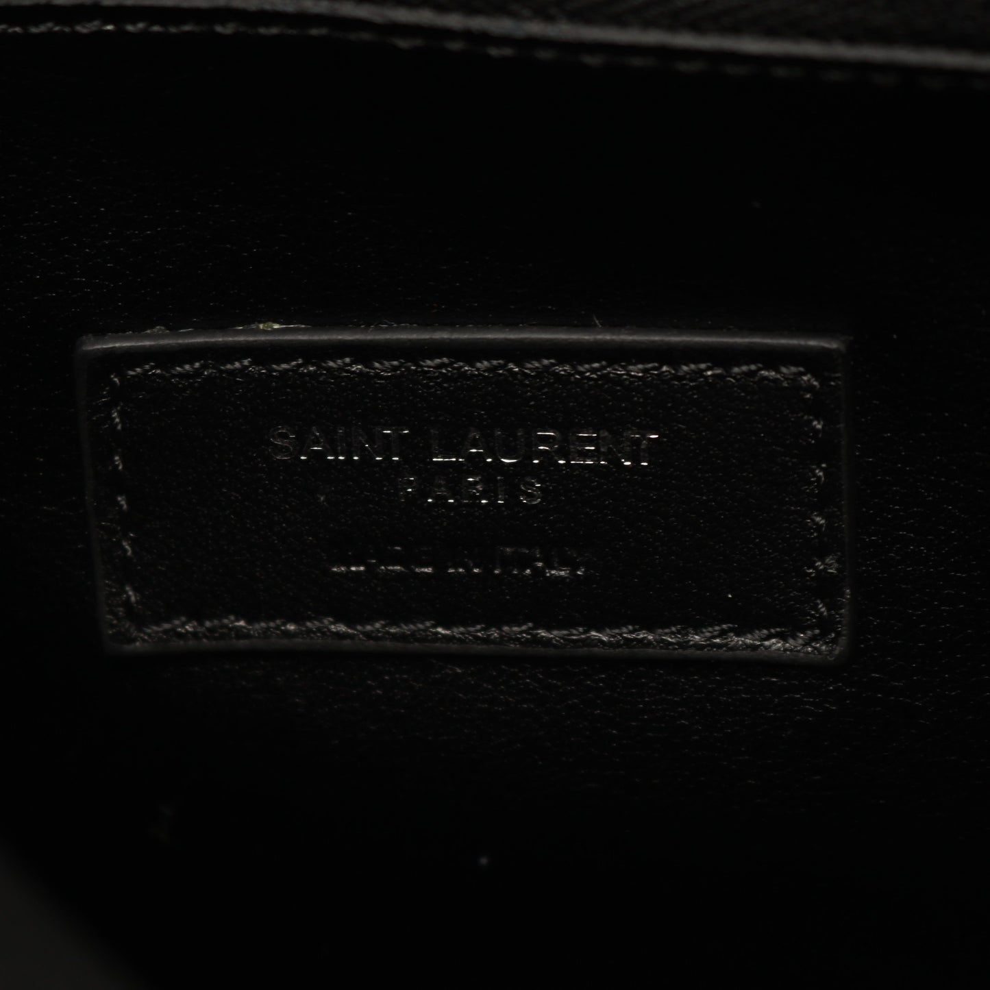 LE 5 A 7 ソフト ラージ ショルダーバッグ レザー ブラック サンローランパリ バッグ SAINT LAURENT PARIS