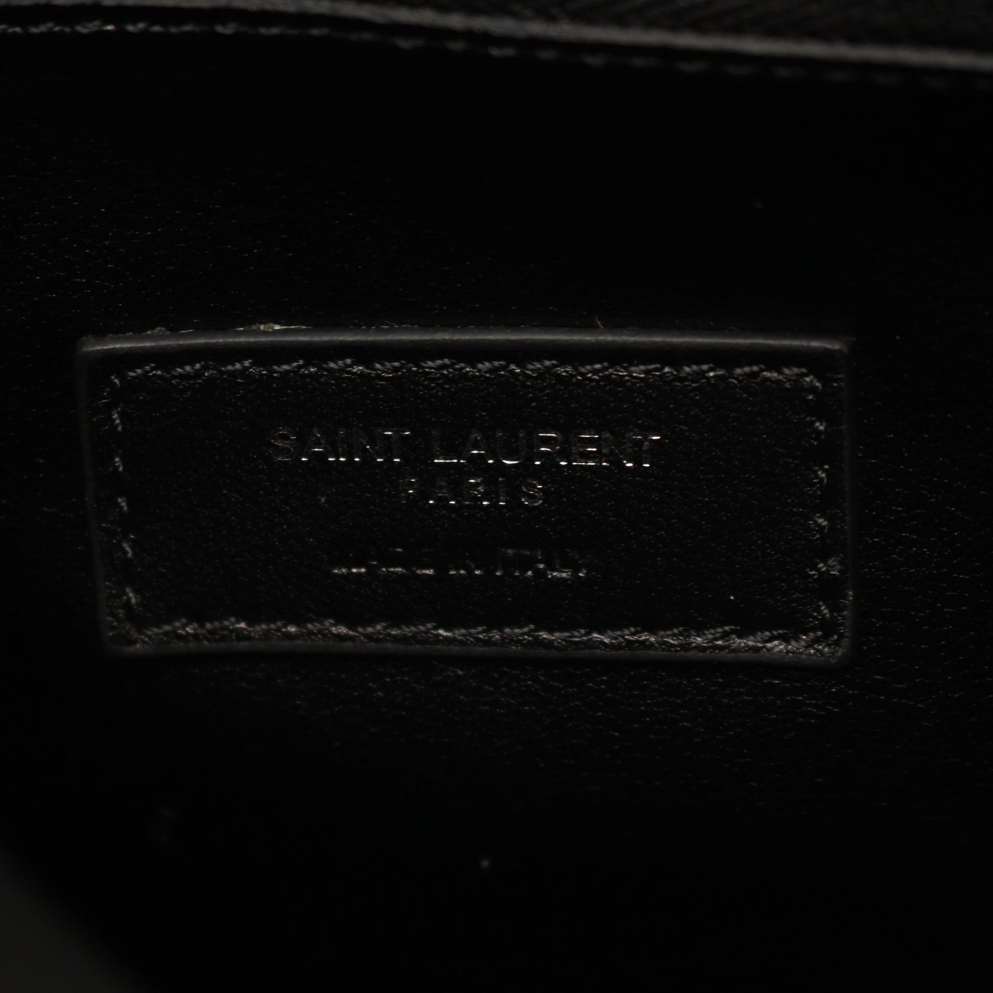 LE 5 A 7 ソフト ラージ ショルダーバッグ レザー ブラック サンローランパリ バッグ SAINT LAURENT PARIS