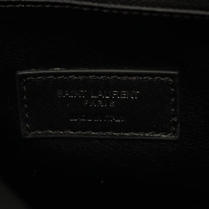 LE 5 A 7 ソフト ラージ ショルダーバッグ レザー ブラック サンローランパリ バッグ SAINT LAURENT PARIS