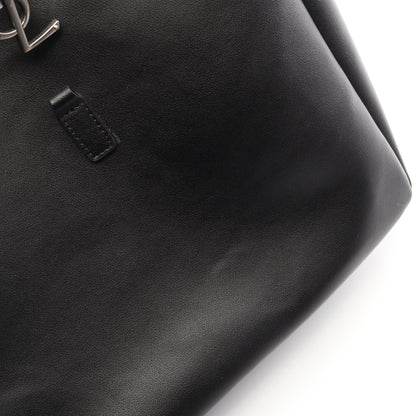LE 5 A 7 ソフト ラージ ショルダーバッグ レザー ブラック サンローランパリ バッグ SAINT LAURENT PARIS