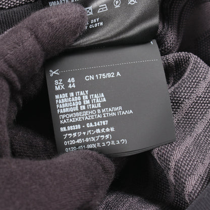 テクニカルニット スウェットシャツ トップス クルーネック ブラック オレンジ プラダ トップス PRADA