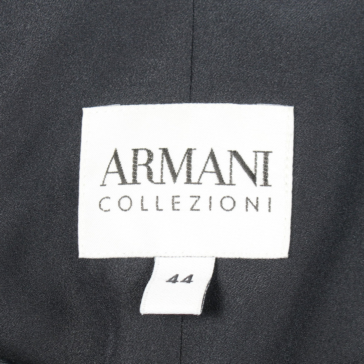ペプラム ノーカラージャケット ウール シルク ネイビー アルマーニコレッツォーニ アウター Armani Collezioni