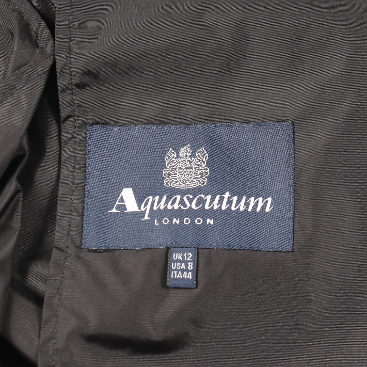 トレンチコート ナイロン ブラック アクアスキュータム アウター Aquascutum