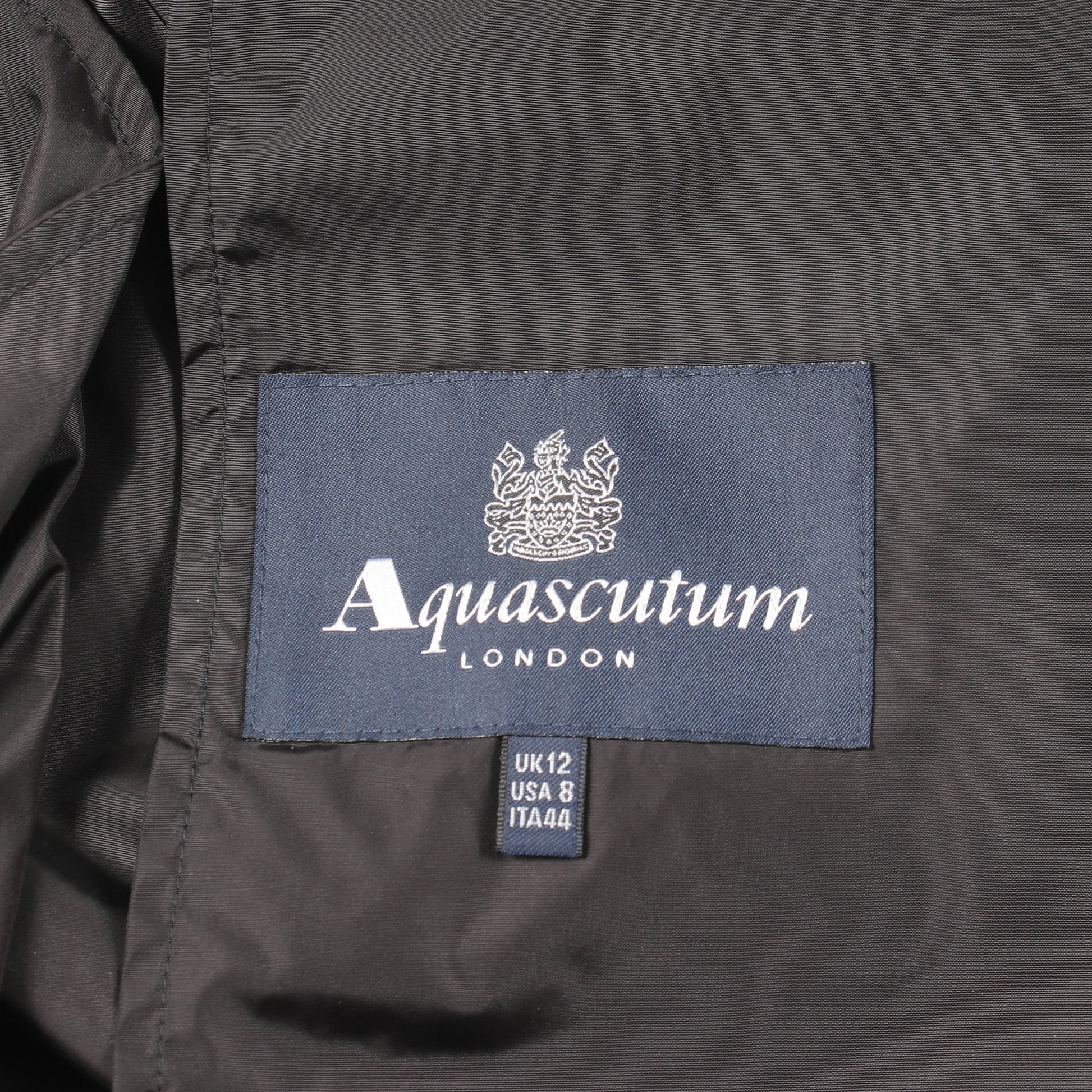 トレンチコート ナイロン ブラック アクアスキュータム アウター Aquascutum
