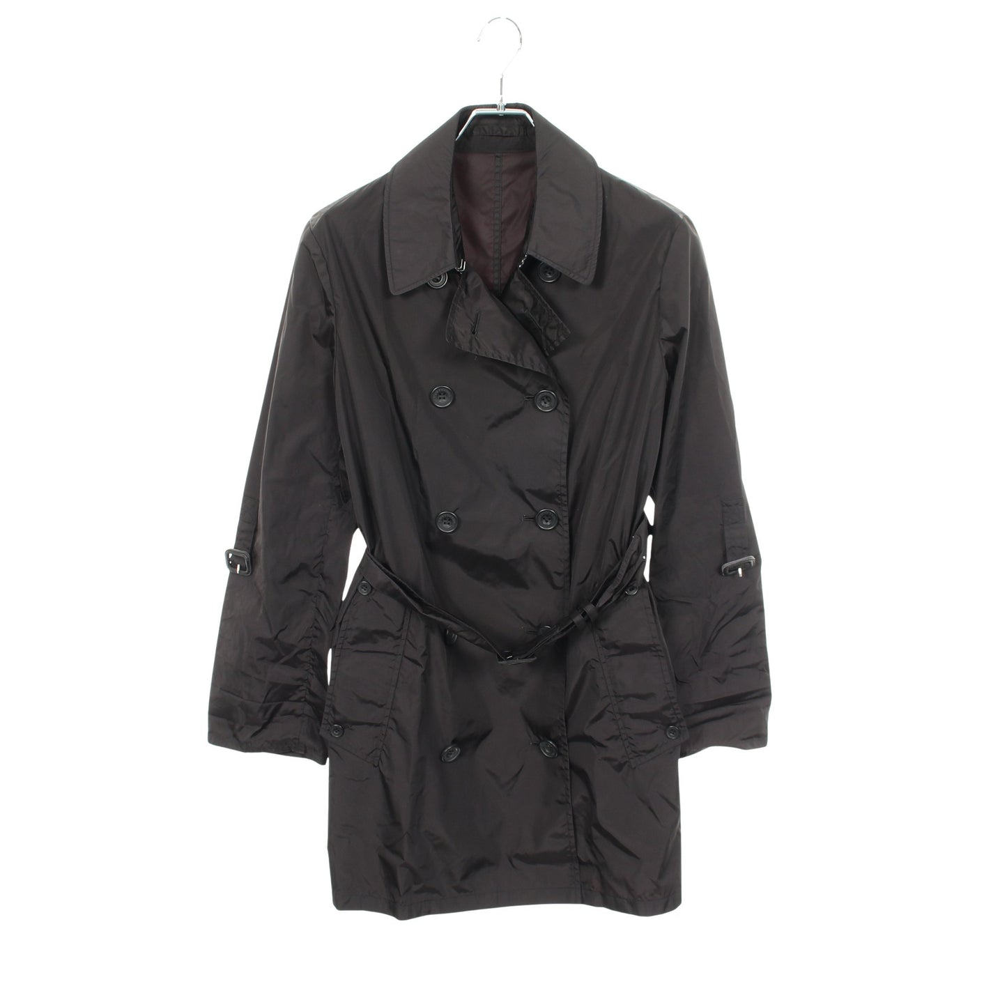 トレンチコート ナイロン ブラック アクアスキュータム アウター Aquascutum