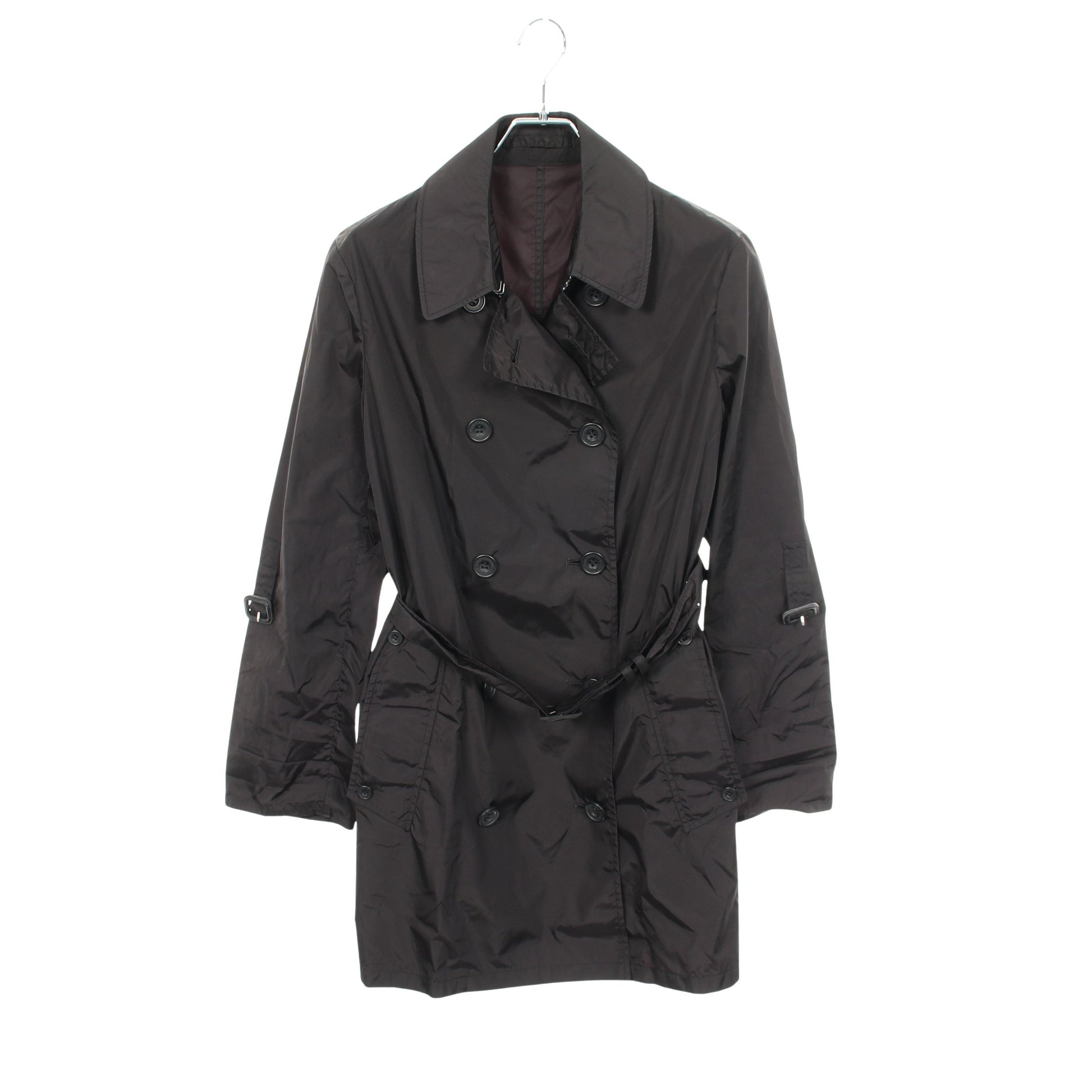 トレンチコート ナイロン ブラック アクアスキュータム アウター Aquascutum