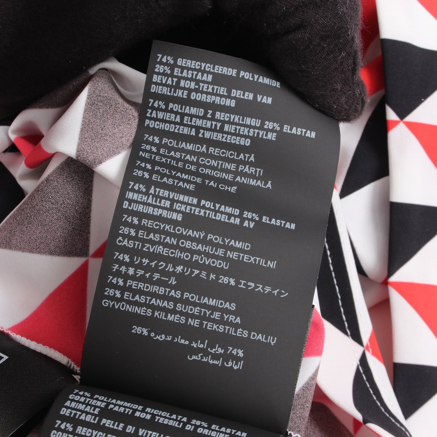 ジオメトリック ストレッチ カットソー ナイロン ホワイト ブラック レッド プラダ トップス PRADA