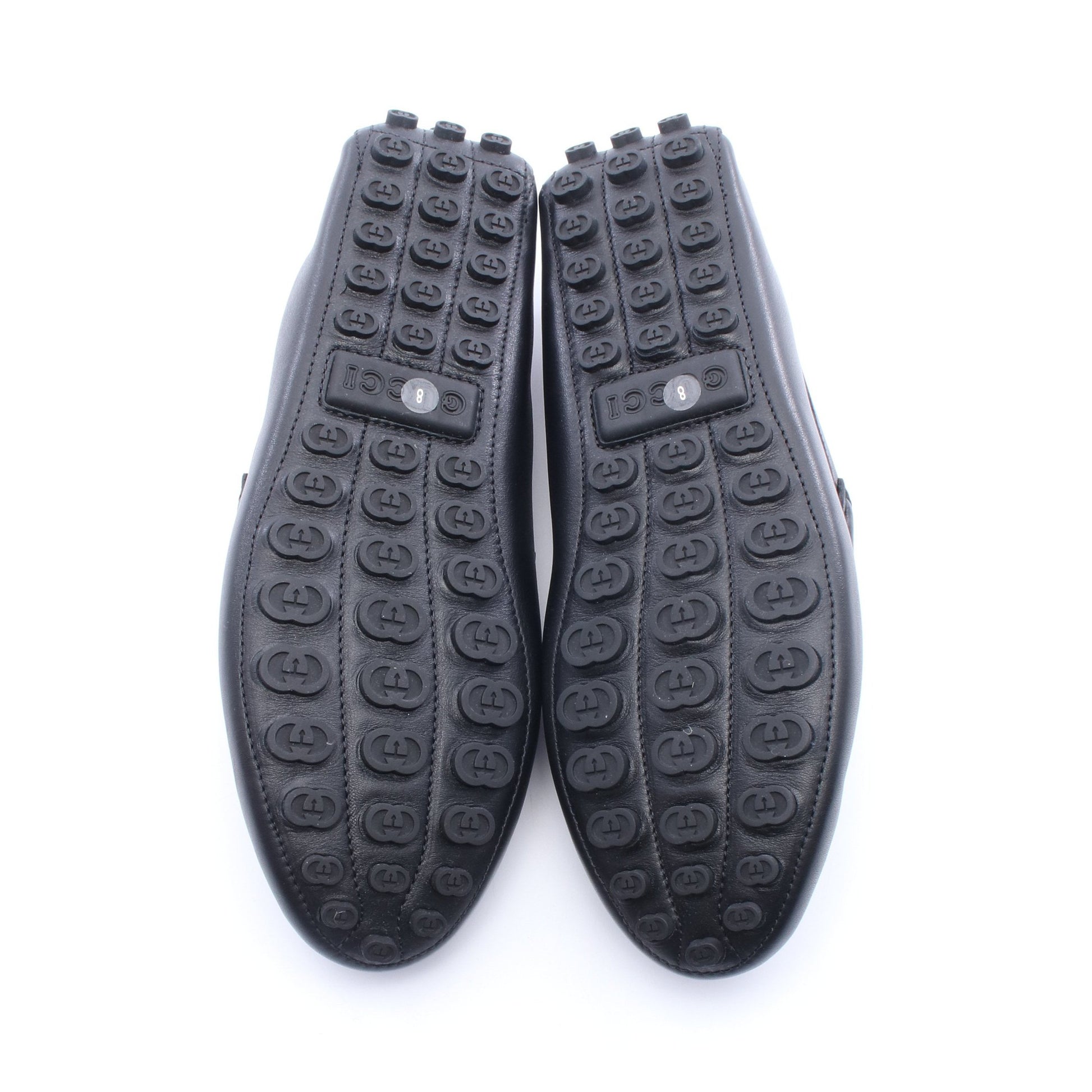 ホースビット ドライビングシューズ レザー ブラック グッチ シューズ GUCCI