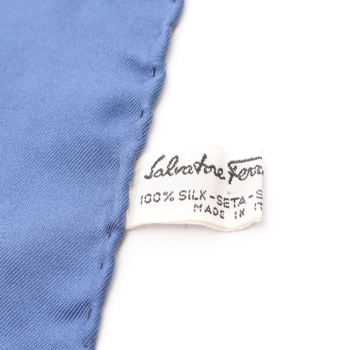 総柄 スカーフ シルク ブルー マルチカラー サルヴァトーレフェラガモ 財布・小物 Salvatore Ferragamo