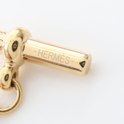 シェーヌダンクル ネックレス バッファローホーン GP ダークブラウン ゴールド エルメス アクセサリー HERMES