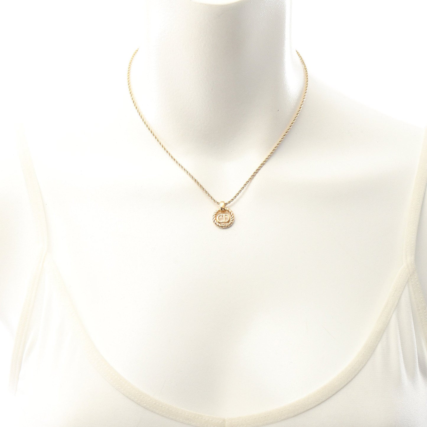 CDロゴ ネックレス GP ゴールド クリスチャンディオール アクセサリー Christian Dior