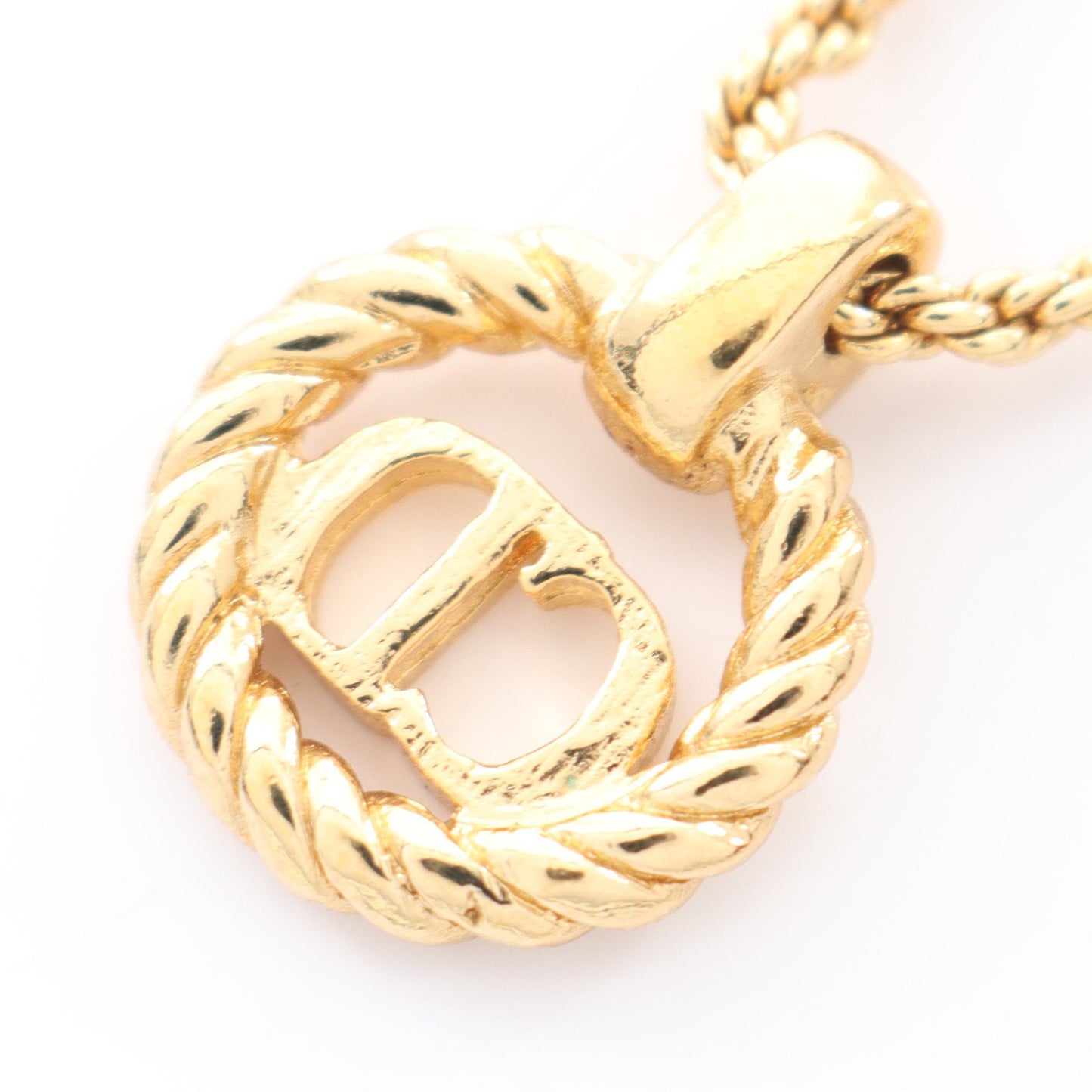 CDロゴ ネックレス GP ゴールド クリスチャンディオール アクセサリー Christian Dior