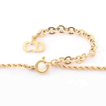CDロゴ ネックレス GP ゴールド クリスチャンディオール アクセサリー Christian Dior