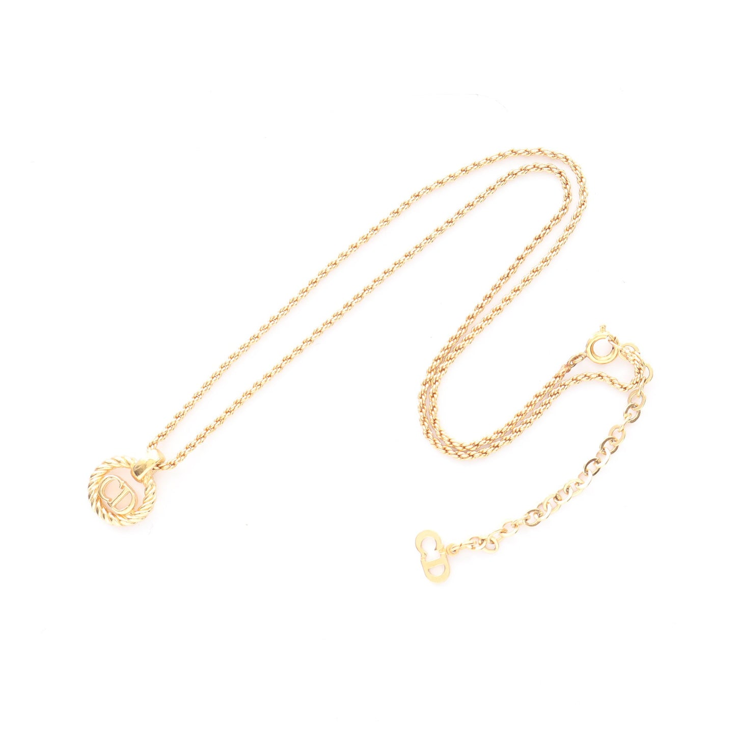 CDロゴ ネックレス GP ゴールド クリスチャンディオール アクセサリー Christian Dior