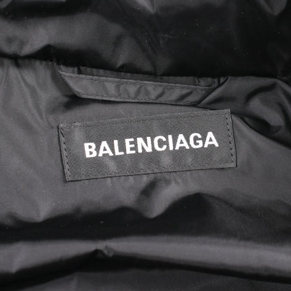 ロゴプリント フード付き ジャケット ナイロン ブラック バレンシアガ アウター BALENCIAGA