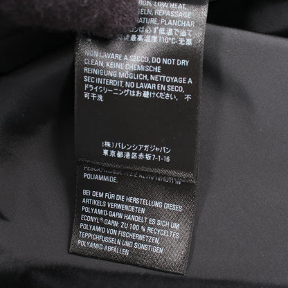 ロゴプリント フード付き ジャケット ナイロン ブラック バレンシアガ アウター BALENCIAGA