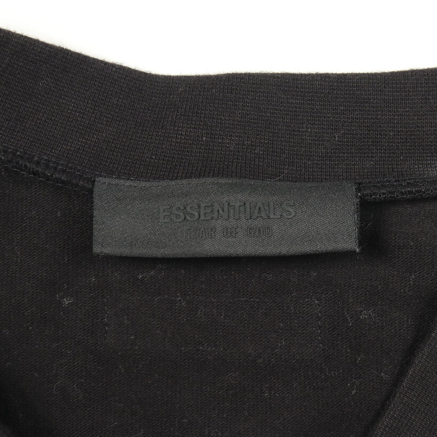 Vネック ロゴ 半袖Tシャツ コットン ブラック エフオージーエッセンシャルズ トップス FOG ESSENTIALS