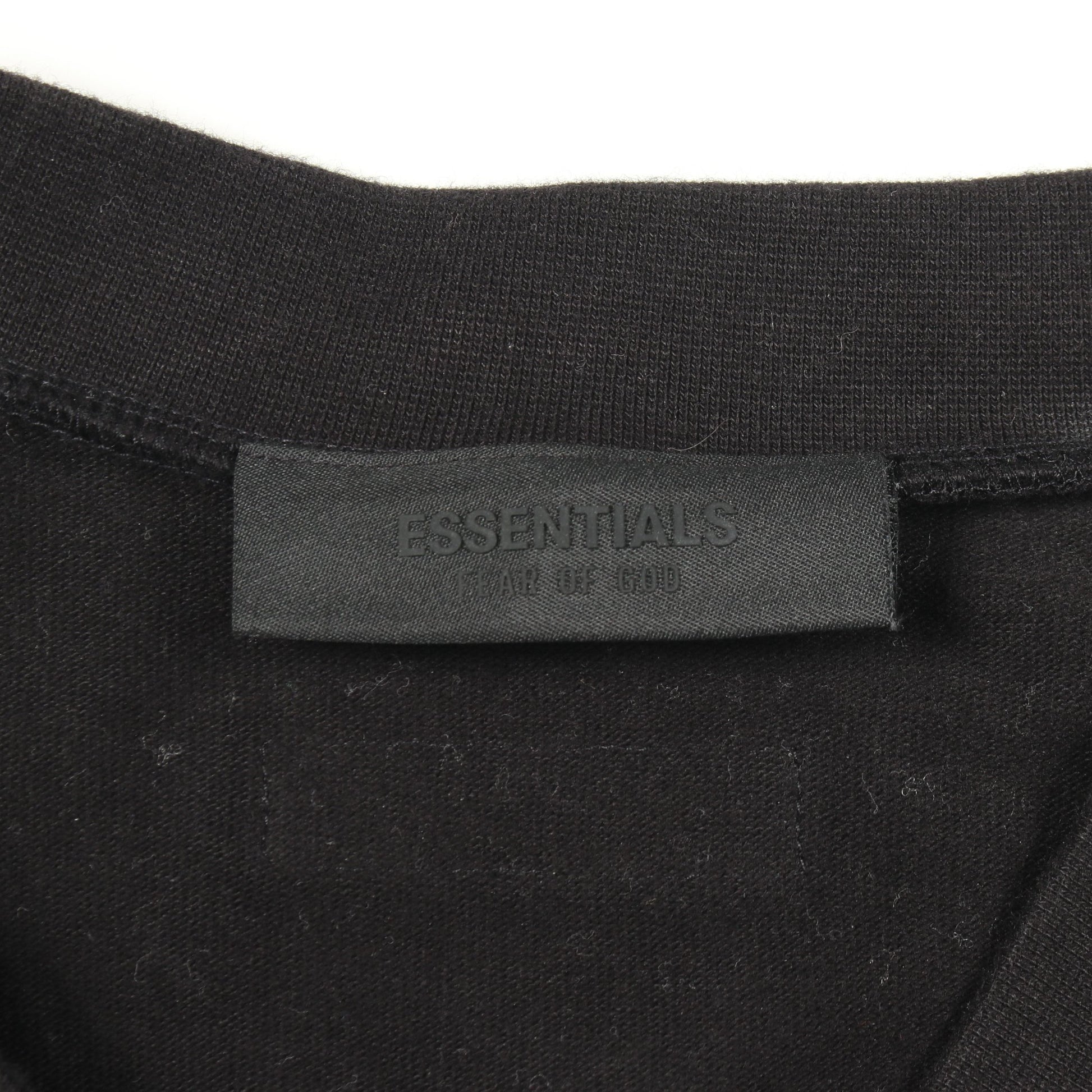 Vネック ロゴ 半袖Tシャツ コットン ブラック エフオージーエッセンシャルズ トップス FOG ESSENTIALS