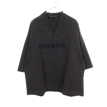 Vネック ロゴ 半袖Tシャツ コットン ブラック エフオージーエッセンシャルズ トップス FOG ESSENTIALS