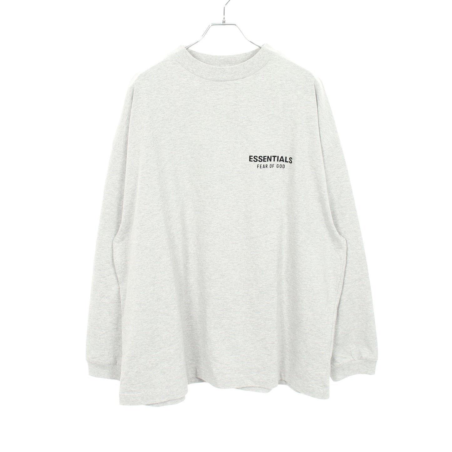 ロゴ クルーネック 長袖Tシャツ コットン グレー エフオージーエッセンシャルズ トップス FOG ESSENTIALS