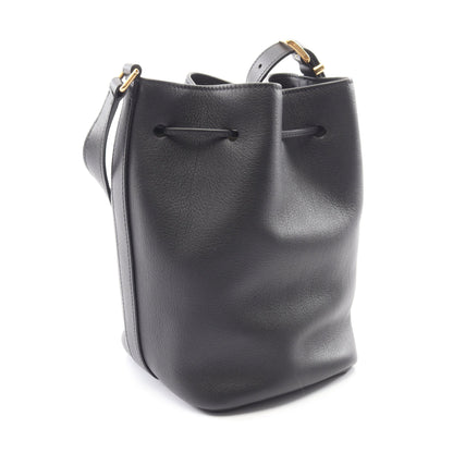 バケットバッグ ショルダーバッグ レザー ブラック ミュウミュウ バッグ miu miu
