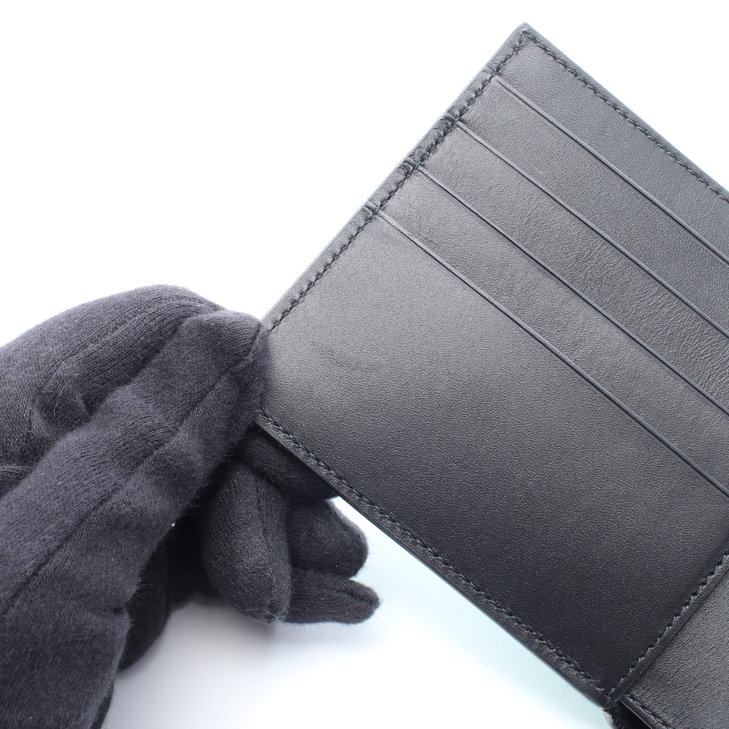 パズル バイフォールド コインウォレット 二つ折り財布 レザー グリーン ロエベ 財布・小物 LOEWE