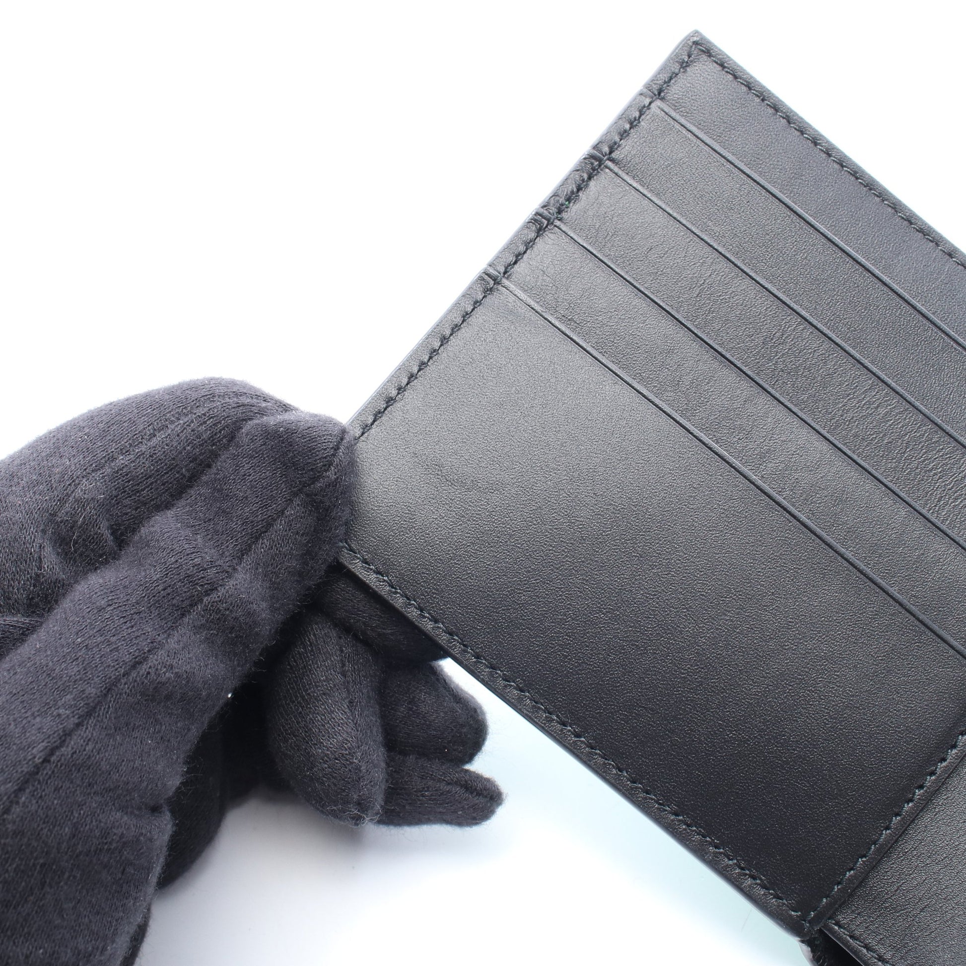 パズル バイフォールド コインウォレット 二つ折り財布 レザー グリーン ロエベ 財布・小物 LOEWE