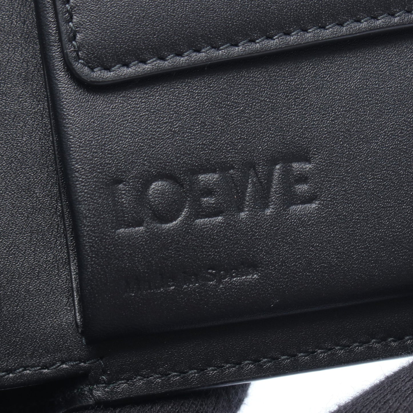 パズル バイフォールド コインウォレット 二つ折り財布 レザー グリーン ロエベ 財布・小物 LOEWE