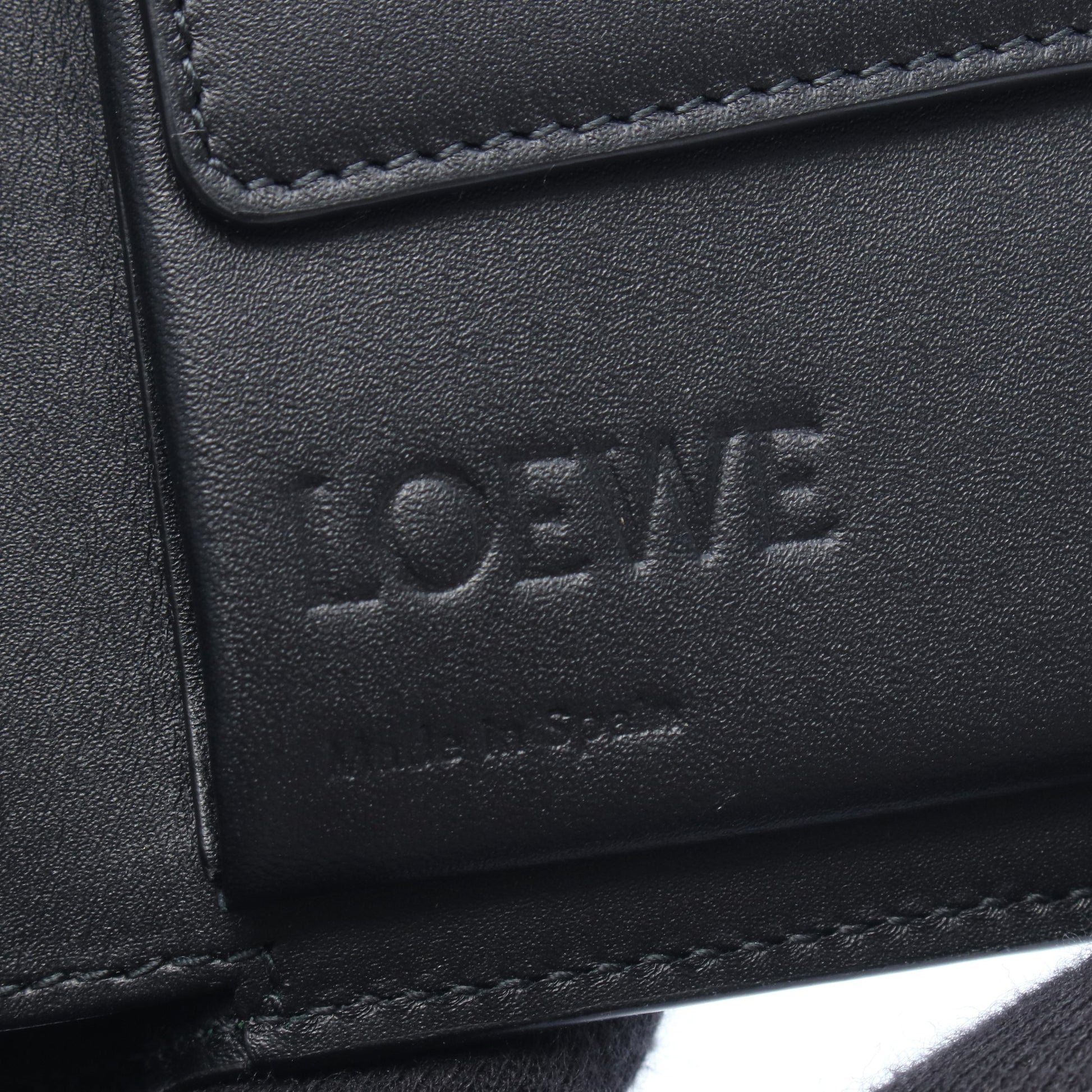 パズル バイフォールド コインウォレット 二つ折り財布 レザー グリーン ロエベ 財布・小物 LOEWE
