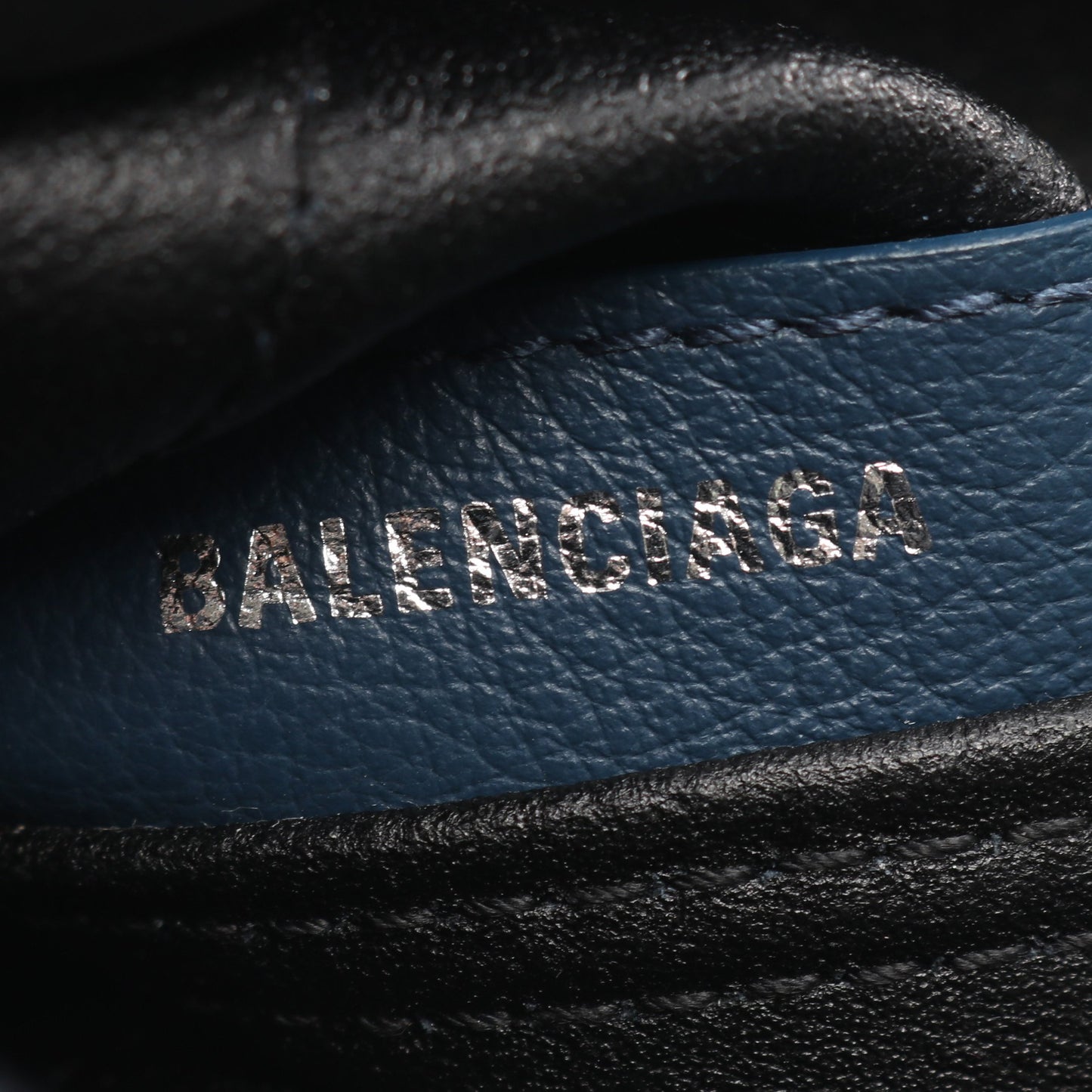 ネイビーカバ XS 2WAY ハンドバッグ レザー キャンバス ネイビー バレンシアガ バッグ BALENCIAGA