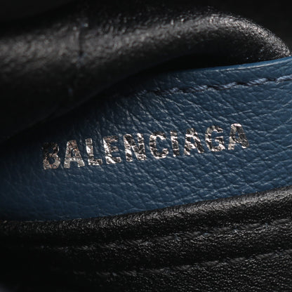 ネイビーカバ XS 2WAY ハンドバッグ レザー キャンバス ネイビー バレンシアガ バッグ BALENCIAGA