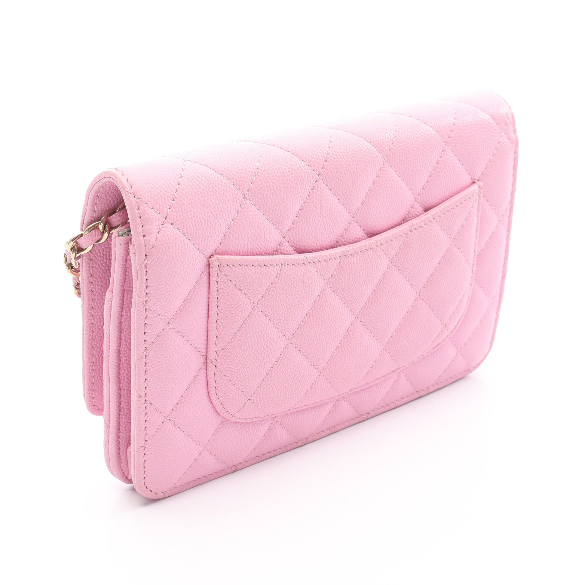 マトラッセ チェーンウォレット キャビアスキン ピンク ゴールド金具 シャネル バッグ CHANEL