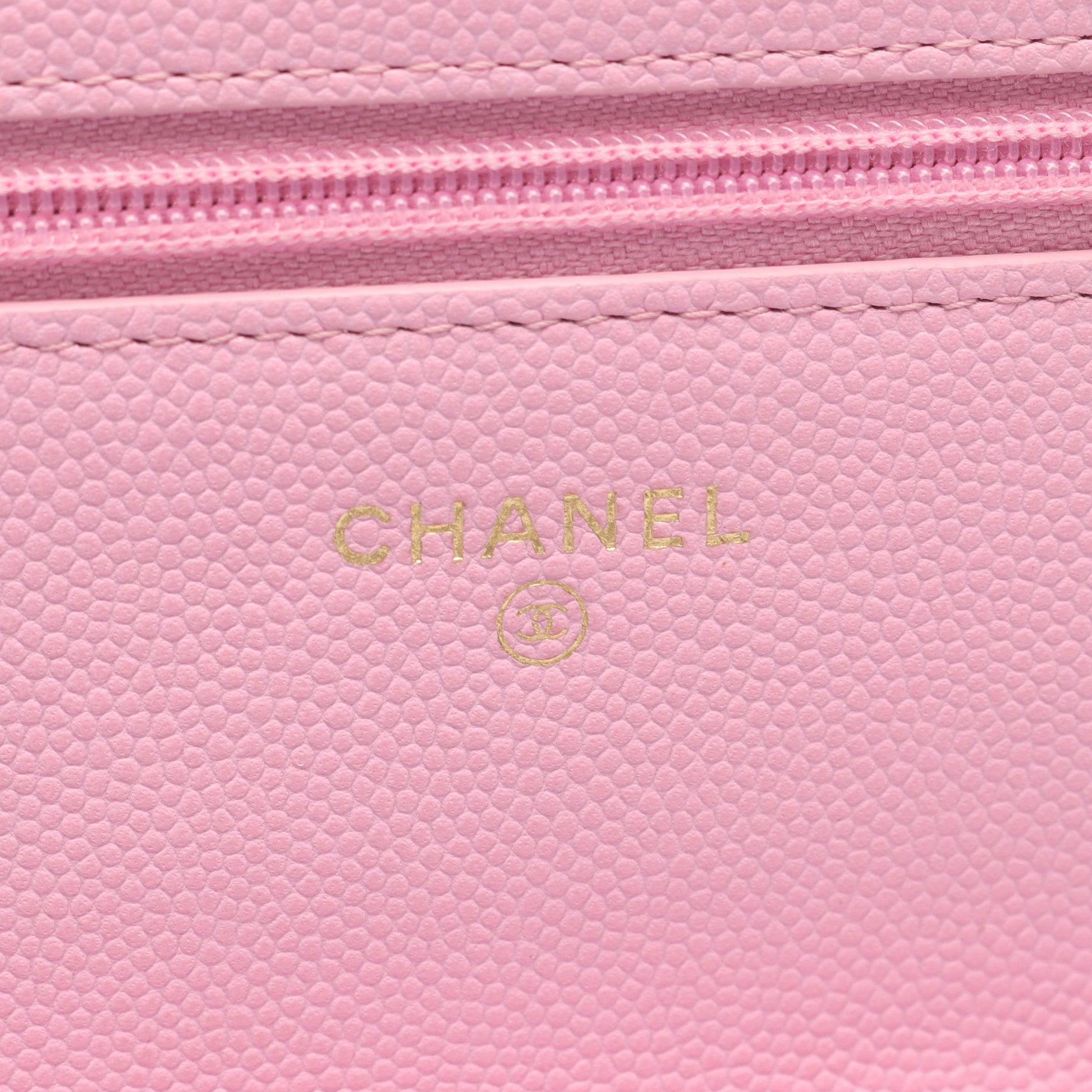 マトラッセ チェーンウォレット キャビアスキン ピンク ゴールド金具 シャネル バッグ CHANEL
