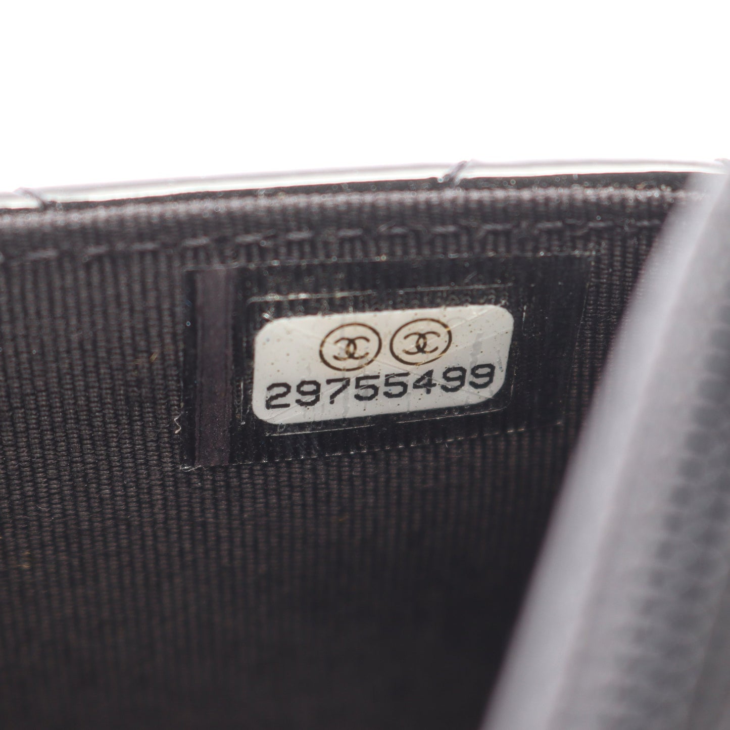 2.55 マトラッセ チェーンウォレット エナメルレザー ブラック シルバー金具 シャネル バッグ CHANEL