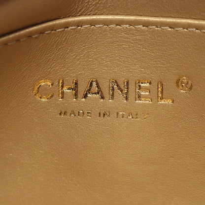 マトラッセ ミニフラップバッグ チェーンショルダーバッグ ラムスキン ブラック ゴールド金具 シャネル バッグ CHANEL