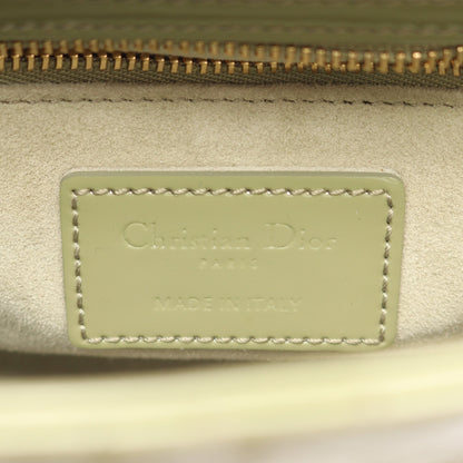レディディオール ミニ カナージュ 2WAY ハンドバッグ エナメルレザー カーキグリーン クリスチャンディオール バッグ Christian Dior